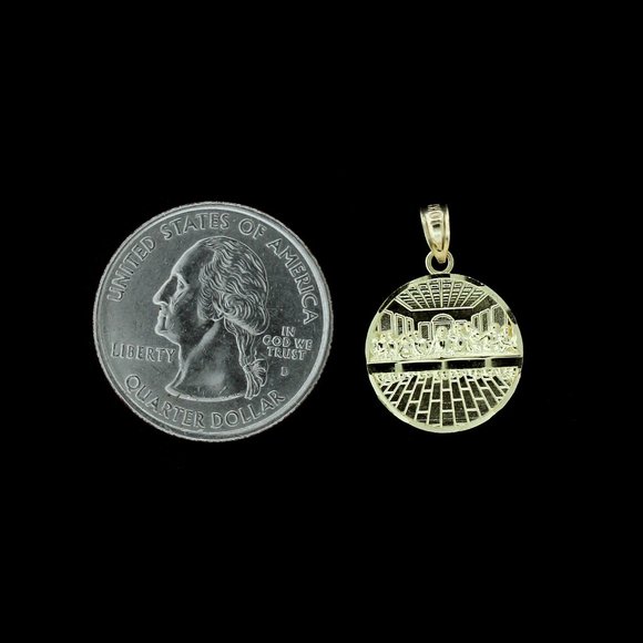 10K Real Gold Rope Chain and Last Supper Pendant Set - Picture 4 of 8